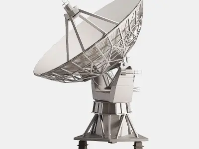 Radio  Telescope VLA  Low-poly 3D model