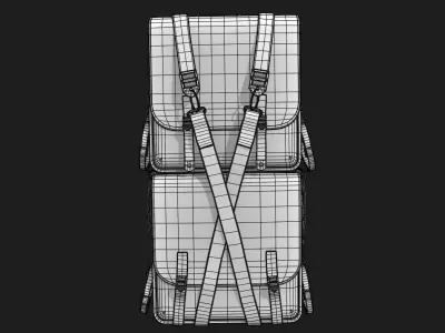 Tactical Military Backpack Free 3D model