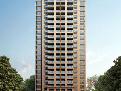 3Dmax fashion city commercial square building 80 3D model