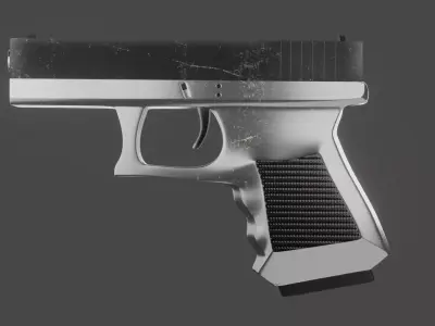 Glock 19 Gen 3 For FPS Games Low-poly 3D model