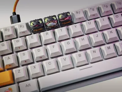 Toothless - How to Train your Dragon - Keycaps 3D print model