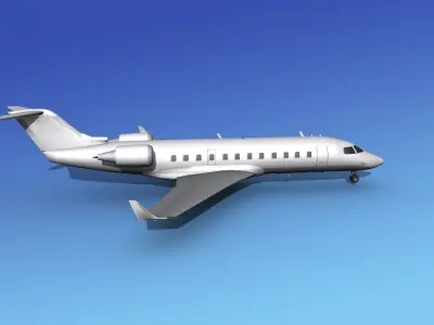 Canadair CRJ200 Unmarked 1 3D model
