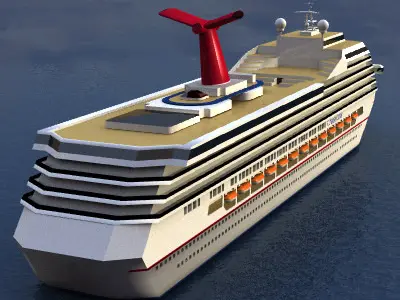 Cruise Ship 3D model