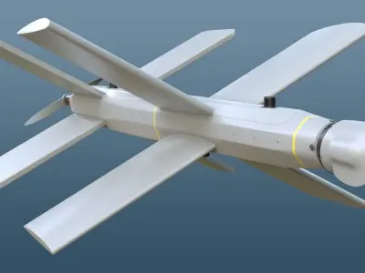 Lancet Drone Low-poly 3D model