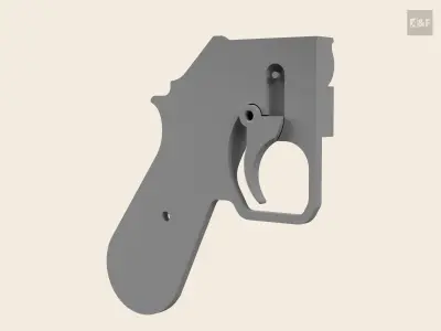 Cassian Andor Bryar Blaster Pistol Free 3D print model