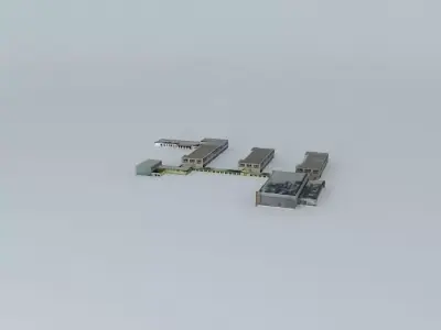 Elementary School of Dana and Emil Zatopek Trinec Free 3D model