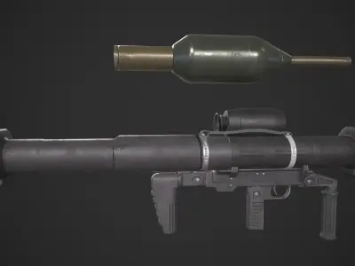 Panzerfaust-3 Low-poly 3D model