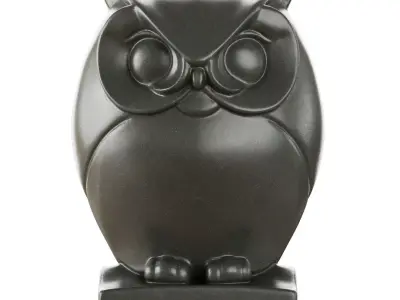 Stone figurine of an owl 3D model