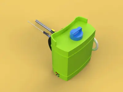 ELECTRIC KNAPSACK GARDEN SPRAYER BACKPACK FERTILIZER PESTICIDE 3D model