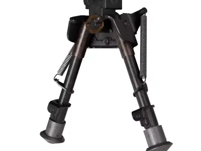 Harris S-BRMP Bipod Low-poly 3D model