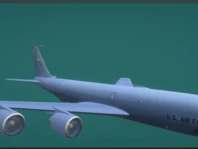 KC 135 tanker Free 3D model