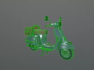 vintage scooter 3D model purchase