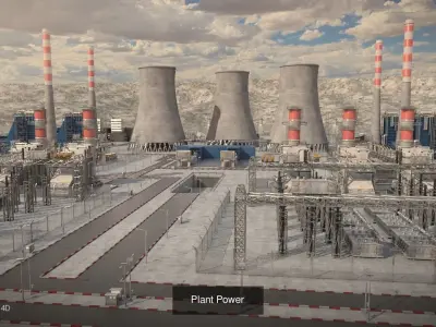 Four Factory 3D Model Pack purchase