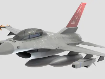 F-16 aircraft 3D model purchase