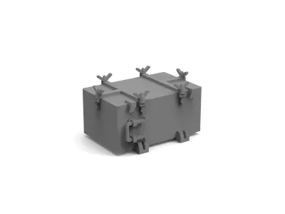 25mm MG amunition box 3D print model