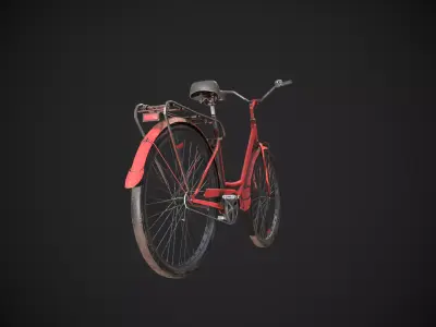 Abandoned Rusty Vehicles Pack 6 In 1 Low-poly 3D model