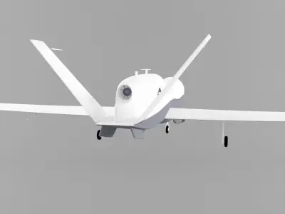 Northrop Grumman MQ-4C Triton Low-poly 3D model