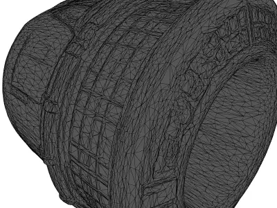 Futuristic SciFi Engine Module 3D model