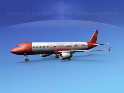 Airbus A321 Air Canada 65 3D model
