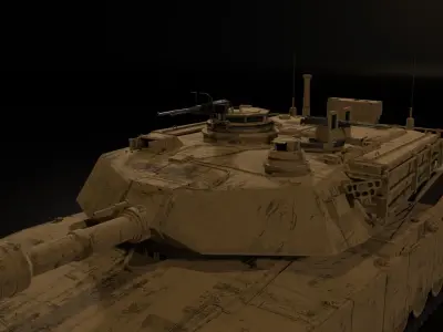 Tank Abrams M1A2 3D model