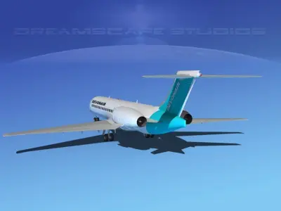 Boeing 717-200 Devonair 3D model
