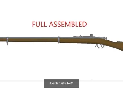 Bolt action rifles 3D Model Pack