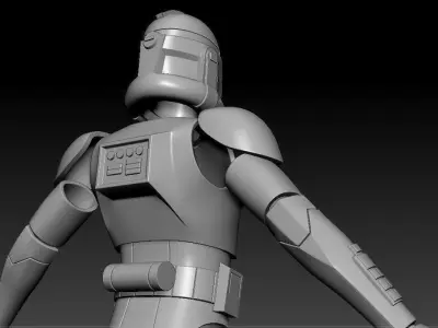 Animated Phase 2 CT 6 inch figure and Armor 3D files 3D print model