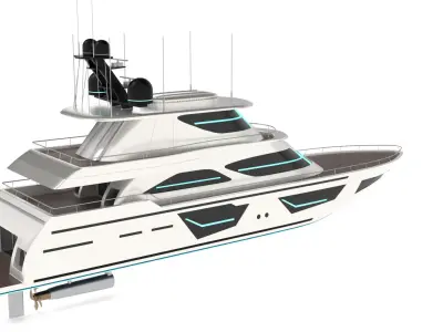 Motor Yacht 3D model buy