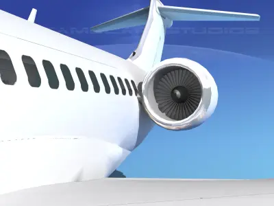 Comac ARJ21-900 Myanmar Airlines  3D model