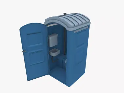 Portable Toilet 3D model get