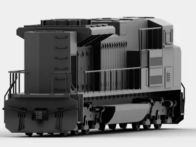 Union Pacific Train  3D model