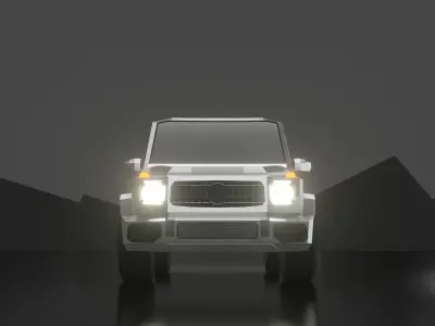 Mercedes Benz G-Class Low poly  Low-poly 3D model