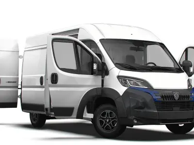 Peugeot e Boxer Van L2H2 HQ Interior 2025 3D model purchase