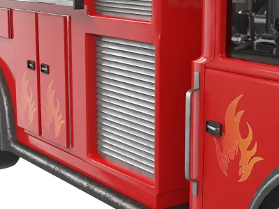 fire truck 3D model purchase