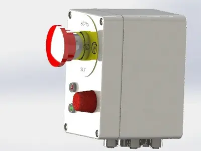 Emergency Button 3D model purchase