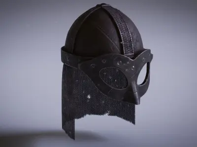 Viking Helmet Low-poly 3D model shop