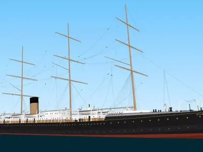 SS Atlantic 3D model