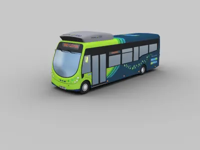 Arriva Electric Bus Low-poly 3D model