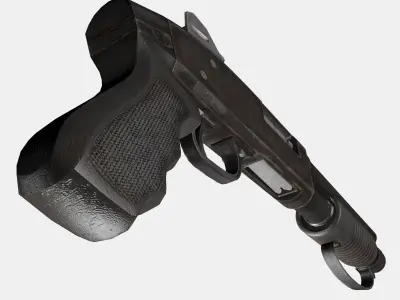 Assault Shotgun Low-poly 3D model