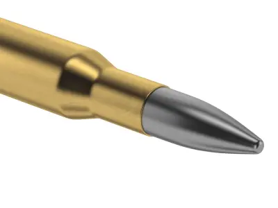 Bullet 50 BMG Low-poly 3D model