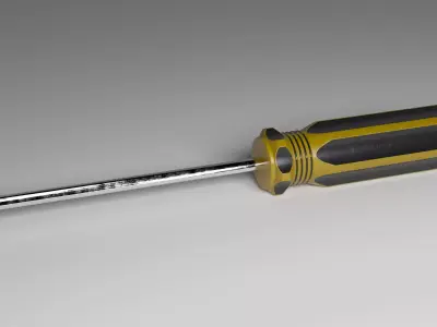 Screwdriver Low-poly 3D model