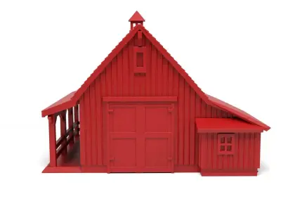 American Barn  3D print model