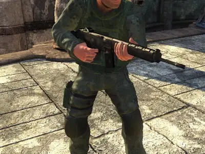 Marine Soldier Low-poly 3D model