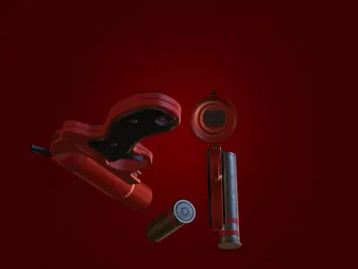 Flare Gun Low-poly 3D model buy