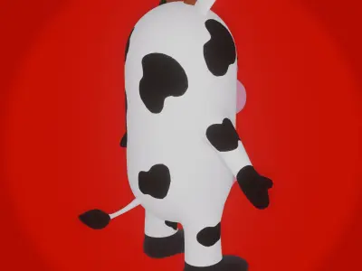 Cartoon Cow 3D model get