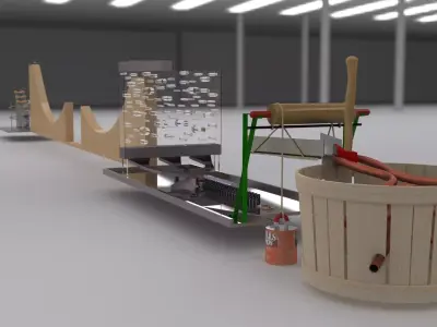 Rube Goldberg Experiment Free 3D model
