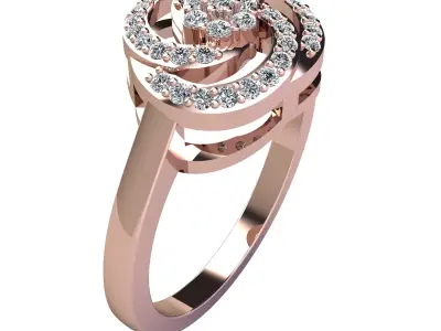 CM Fancy Woman Ring 3d Print Model 3D print model purchase