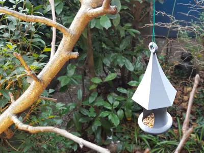 One Part Bird Feeder Free 3D print model