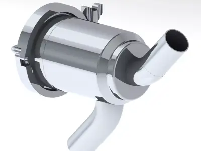 FILTRO FAMIQ RECTO CORTO Diam 38-1 3D model