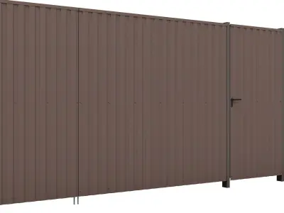 Metal Fence 2 3D model